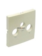   TV-Rádió-Antenna aljzat fedőlap , IP20, gyöngyházfehér - EFAPEL LOGUS 90