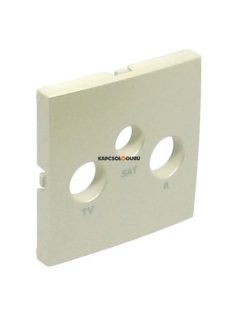   TV-Rádió-Antenna aljzat fedőlap , IP20, gyöngyházfehér - EFAPEL LOGUS 90