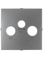   TV-Rádió-Antenna aljzat fedőlap , IP20, fekete - EFAPEL LOGUS 90