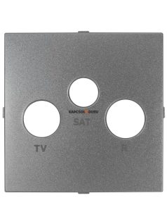   TV-Rádió-Antenna aljzat fedőlap , IP20, fekete - EFAPEL LOGUS 90