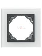 1-es keret, CRYSTAL IP20, üveg/szürke - EFAPEL LOGUS 90