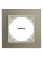   1-es keret, METALLO IP20, titánium/gyöngyházfehér - EFAPEL LOGUS 90