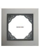   1-es keret, METALLO IP20, alumínium/szürke - EFAPEL LOGUS 90