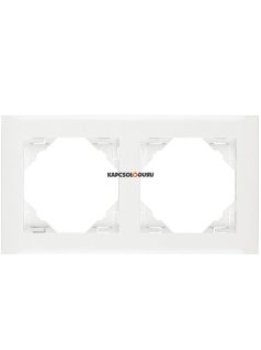   2-es keret, BASE vízszintes/függőleges, IP20, fehér - EFAPEL LOGUS 90