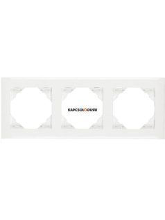   3-as keret, BASE vízszintes/függőleges, IP20, fehér - EFAPEL LOGUS 90