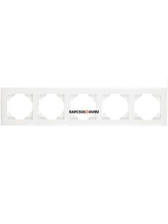   5-ös keret, BASE vízszintes/függőleges, IP20, fehér - EFAPEL LOGUS 90