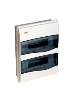   ORO süllyesztett kiselosztó, 24 modulos(2x12), füst ajtóval, PEN sínnel, fehér, IP40 - IDE ELECTRIC