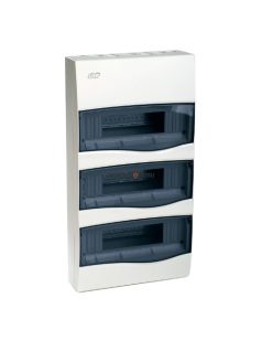   COMBI kiselosztó, 36 modulos(3x12), füst ajtóval, PEN sínnel, fehér, IP40 - IDE ELECTRIC
