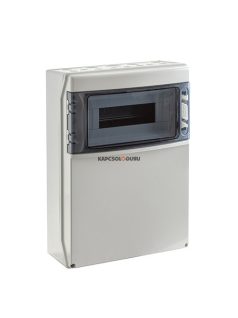   STAR Ipari csatlakozószekrény 12 modulos füst ajtóval teli PEN sínnel szürke IP65 - IDE ELECTRIC