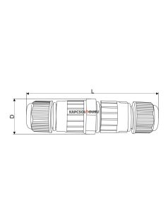   Tömítőszelencés kábeltoldó, 3×2,5 mm2, MG-20, IP65 - TRACON