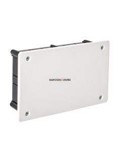   Süllyesztett kötödoboz, 168x108x50mm, csavaros fedéllel, halogénmentes, fehér, IP33 - IDE ELECTRIC