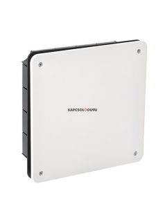   Süllyesztett kötödoboz, 217x217x57mm, csavaros fedéllel, halogénmentes, fehér, IP33 - IDE ELECTRIC