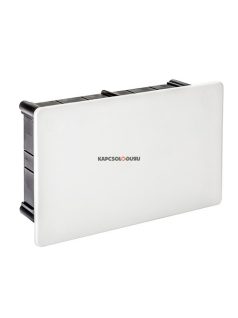   Süllyesztett kötödoboz 168x108x50mm rápattintós fedéllel halogénmentes fehér IP33 - IDE ELECTRIC
