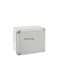   Kötödoboz, 180x156x100mm, zárt, csavaros fedéllel, halogénmentes, szürke, IP65-67 - IDE ELECTRIC