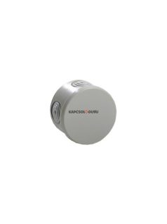   Kötödoboz D=84mm,50mm mély, membrános rápattintható fedéllel halo. szürke IP54- IDE ELECTRIC