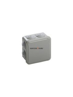   Kötödoboz, 84x84x50mm, membrános, rápattintható fedéllel, halogénmentes, szürke, IP54 - IDE ELECTRIC