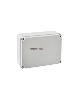   Kötödoboz 246x186x101mm kitörhető csavaros fedéllel halogénmentes szürke IP65-67 - IDE ELECTRIC