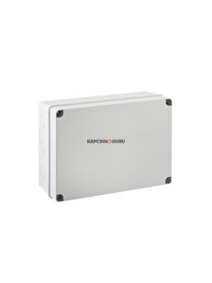   Kötödoboz 334x244x133mm kitörhető csavaros fedéllel halogénmentes szürke IP65-67 - IDE ELECTRIC