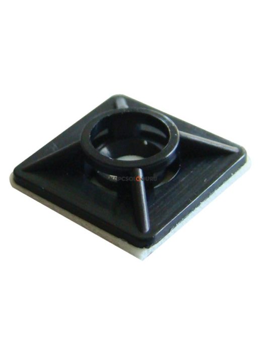 Öntapadós/csavaros kötegelő talp fekete 20×20mm d=29mm Tracon 20×20mm d=29mm PA6.6 - TRACON