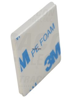   Öntapadós/csavaros, kötegelő talp, natúr, 19×19mm, d=5mm, Tracon, 19×19mm, d=5mm, PA6.6, 3M - TRACON