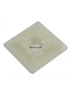   Öntapadós/csavaros kötegelő talp natúr 28×28mm d=57mm Tracon 28×28mm d=57mm PA6.6 3M - TRACON