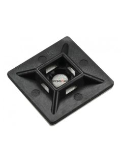   Öntapadós/csavaros kötegelő talp fekete 28×28mm d=57mm Tracon 28×28mm d=57mm PA6.6 3M - TRACON