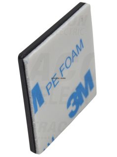  Öntapadós/csavaros kötegelő talp fekete 28×28mm d=57mm Tracon 28×28mm d=57mm PA6.6 3M - TRACON